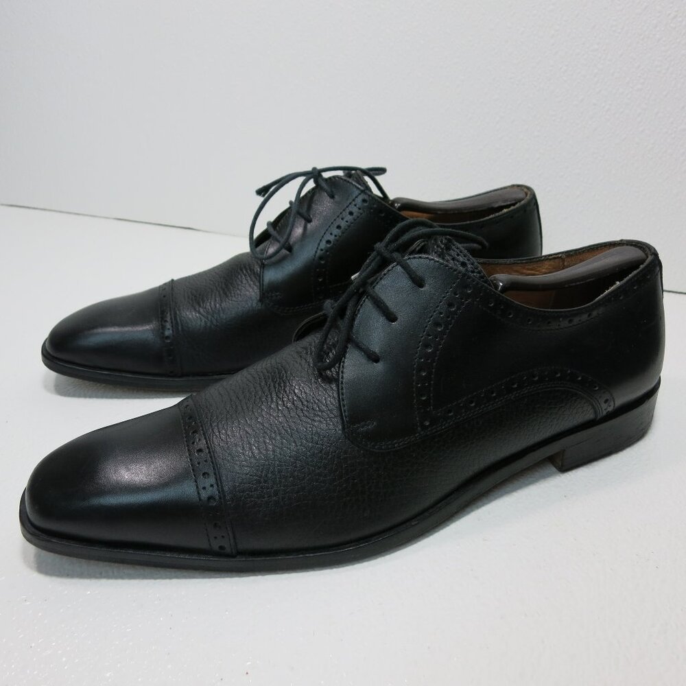 Saks Fifth Avenue Leather Dress Cap Toe Oxfords Shoes Men's Footwear Sz 11 M